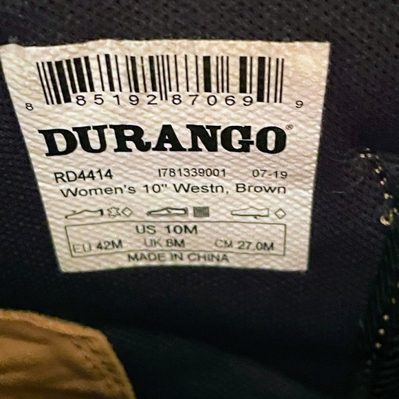 Rebel by Durango Patriotic American Flag Pull On Leather Western Boots Size: 10M - Picture 8 of 11